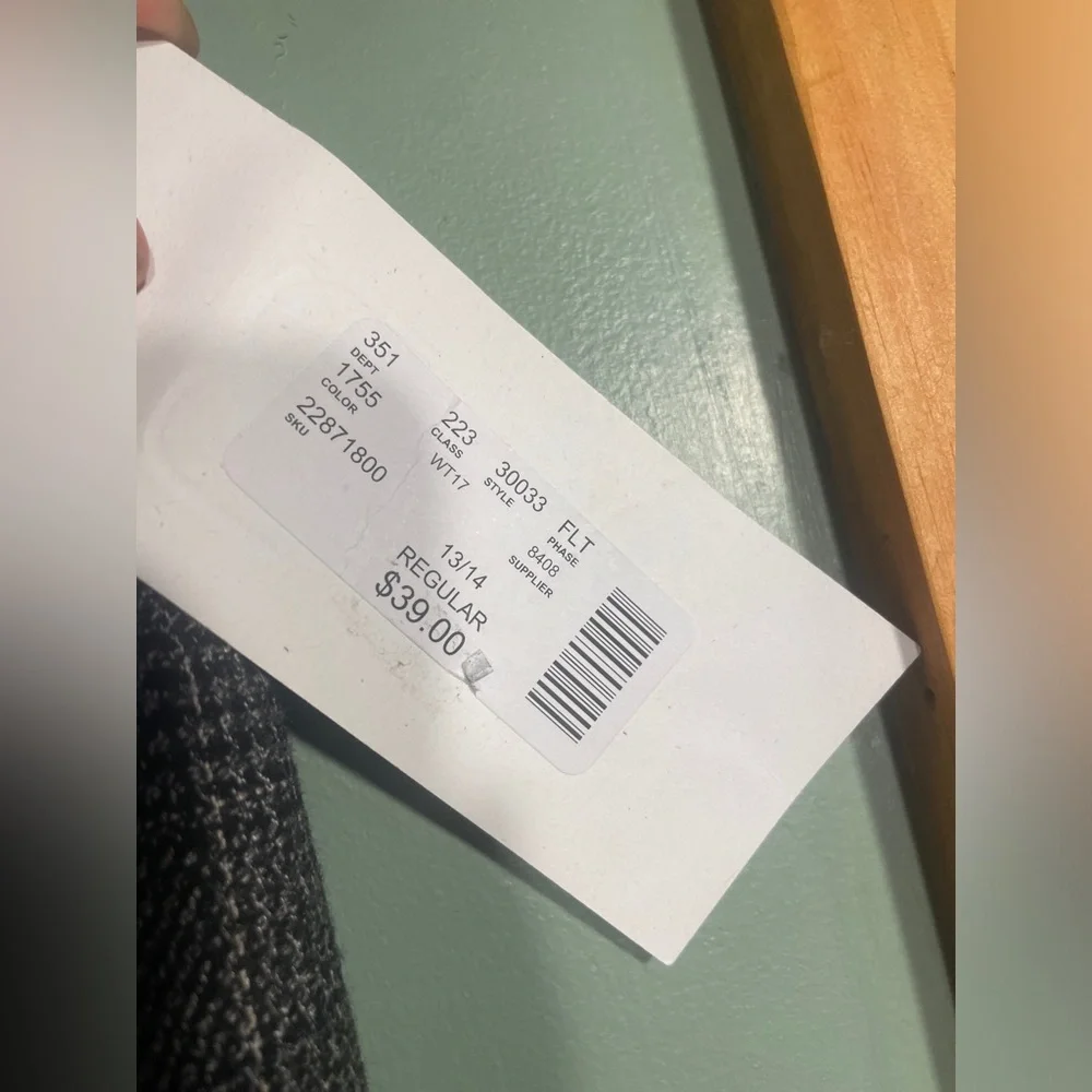 Gray Plaid Pants NWT - Picture 3 of 4